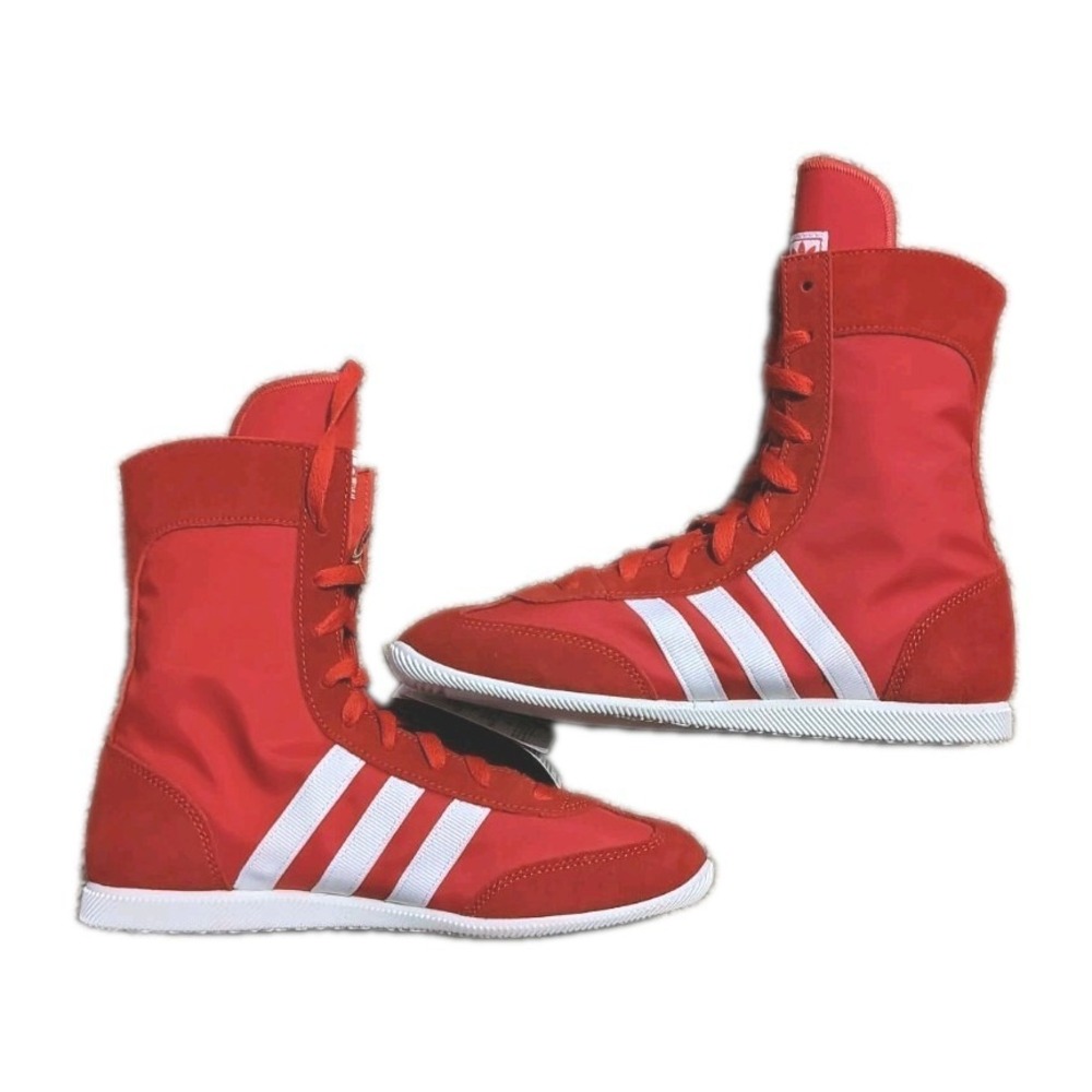 NWOB Adidas Japan H Womens Lace Up Boxing Shoes in Red &  White Size 6.5